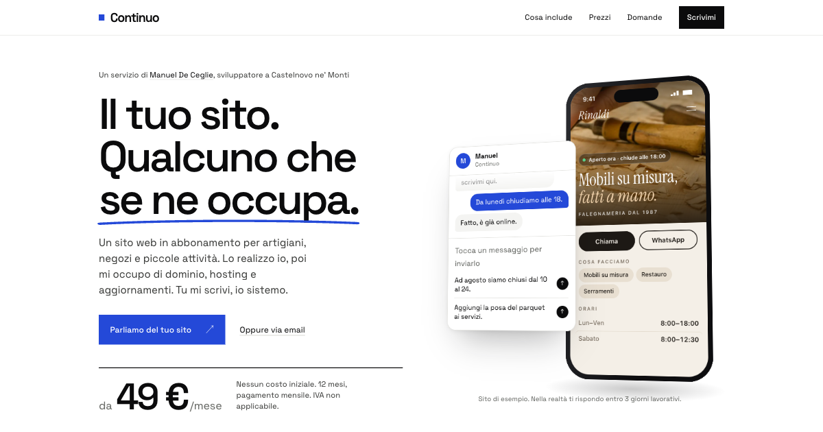 Anteprima del progetto Continuo